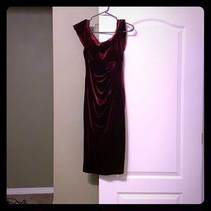 Xscape velvet formal dress